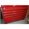 Image 1 : Snap-On eight drawer rolling cabinet with roller drawers, double lock, liners, pull handles and two 