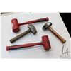 Image 1 : Two Snap-On dead blow hammers and two small sledge hammers