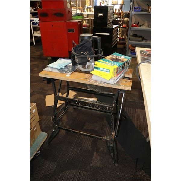 Craftsman dustless router no. 315 244 760, working at time of cataloguing, Workmate bench, Wolf Craf