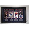 Image 1 : The Canadiens Legends framed photographics prints including Maurice Richard, Jean Beliveau, Guy LaFl