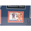 Image 5 : Framed Mark Messier Tag Lim print, two hockey cards and an Edmonton vs Phoenix game ticket. Note: No