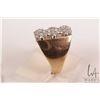 Image 2 : 14kt yellow gold with white gold setting and .90ct of full round cut white diamonds. Retail replacem