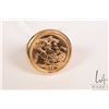 Image 1 : Gent's 14kt yellow gold ring set with 22kt yellow gold sovereign coin. Retail replacement value $6,8