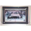Image 1 : Framed photographic print 25 Year Heritage Classic group picture of Oiler's players and owners, hand