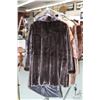 Image 2 : Ladies 3/4 length black mink fur coat with large buttons, purportedly profession stored during off s