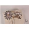 Image 2 : 14kt white gold, kunzite gemstone and diamond earrings. Set with two 2.25ct light pink kunzite gemst