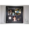 Image 1 : Framed gold LP and album cover "Elvis in Concert". Note: Not available for shipping. Local pickup on