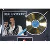 Image 2 : Framed gold LP and album cover "Elvis in Concert". Note: Not available for shipping. Local pickup on