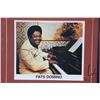 Image 2 : Framed Fat's Domino "Blueberry Hill" 45 rpm record, appears to be hand signed with COA