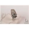 Image 1 : Ladies platinum and white diamond ring. Set with .50cts of round brilliant cut white diamonds and .1