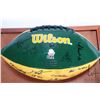 Image 3 : Team signed green and gold Edmonton Eskimos football in display case