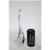 Image 1 : Mid century art glass swan labeled "Studiolasi Finnish Handmade Glass" 12 3/4" in height