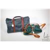 Image 1 : Polo Ralph Loren doctor's bag with leather accents and an Italian made Mark Cross green leather purs