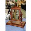 Image 1 : Antique flame mahogany veneer swivel dresser mirror with stand