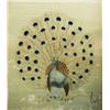 Image 2 : Antique draft screen with embroidered silk peacock