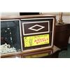 Image 2 : Vintage wood cased advertising clock note neon lights up, clock is not working, advertising canister