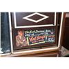Image 8 : Vintage wood cased advertising clock note neon lights up, clock is not working, advertising canister