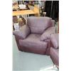 Image 2 : Three piece leatherette parlour set including sofa, love seat and chair, needs cleaning