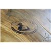 Image 2 : Live edge olive wood console table with metal base handcrafted by Rocky View Woodworks, 28" in heigh