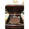 Image 2 : Floor standing mahogany cased Columbia Grafonola 78 rpm gramophone, working at time of cataloguing p