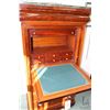 Image 2 : Semi contemporary French Empire style secretaire with drop down writing surface exposing fitted inte