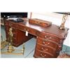 Image 1 : Large modern convertible double pedestal, free standing executive office desk, can be converted to p