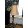 Image 2 : Pair of modern twisted metal table lamps with shades