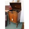 Image 1 : Antique floor standing mahogany and walnut cased Victrola Orthophonic gramophone, working at time of