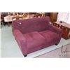 Image 1 : Purple upholstered love seat