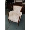 Image 1 : Wood framed newly upholstered parlour chair
