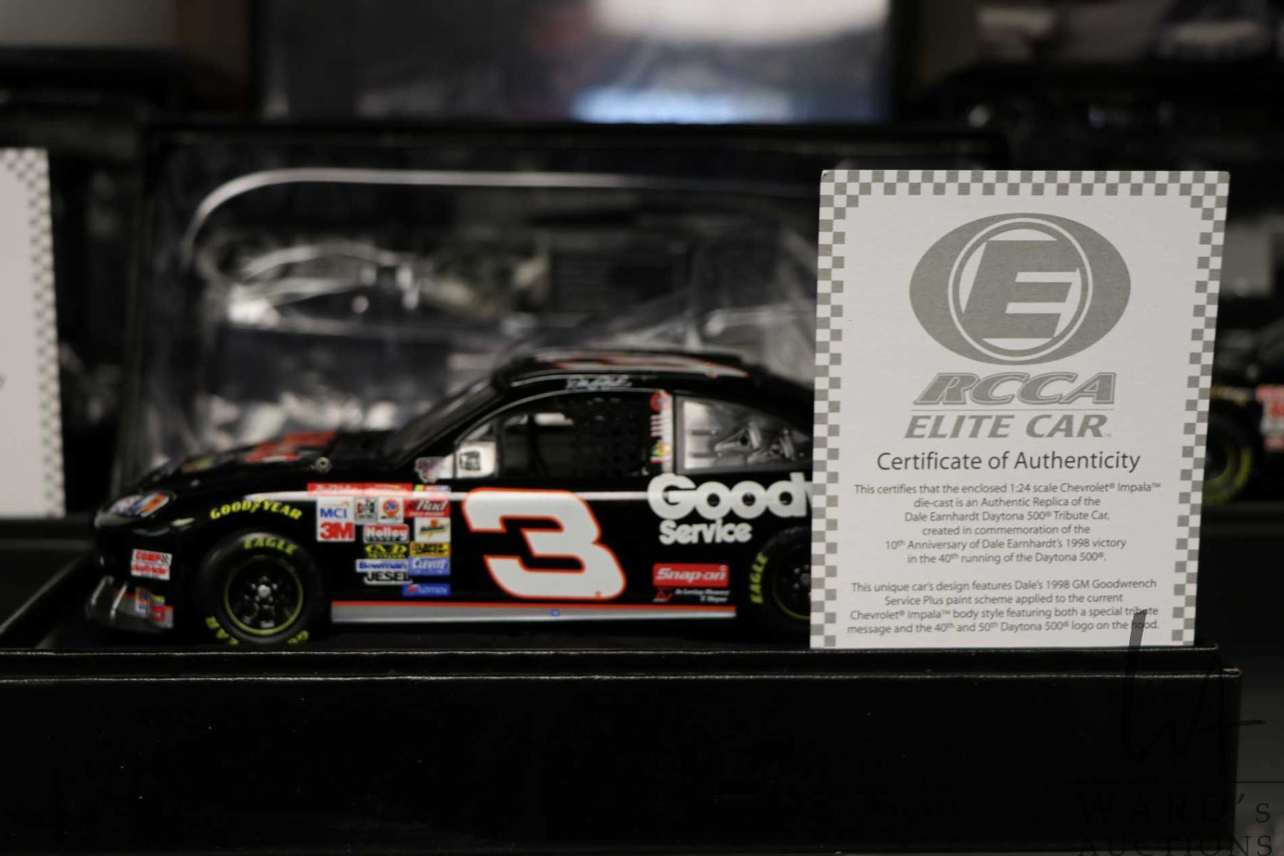 Four boxed RCCA Elite Car die cast limited edition car models, all 124