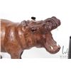Image 2 : African leather wrapped hippo, 13 1/2" in length