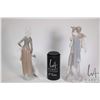 Image 2 : Two Lladro figurines including "Girl with Geese" No. 01035 , 11" in height and "Shepherd Boy" No. 45