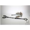 Image 1 : Real McCoy 15 lbs. boat anchor and a pair of fireplace tongs