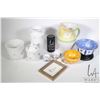 Image 1 : Selection of collectibles including three pieces of Laura Ashley semi porcelain, blue and white Orie