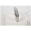 Image 1 : 14kt white gold and princess cut diamond band set with 10 channel set Princess cut diamonds. Total d