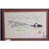 Image 2 : Two framed prints including "Polar at Bay" and "A Hunter and his Dogs" both pencil signed by artist 