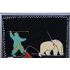 Image 2 : Framed Inuit felt art 9" X 12" and three Inuit print wall hangings, each 9" X 23" plus a hardcover b