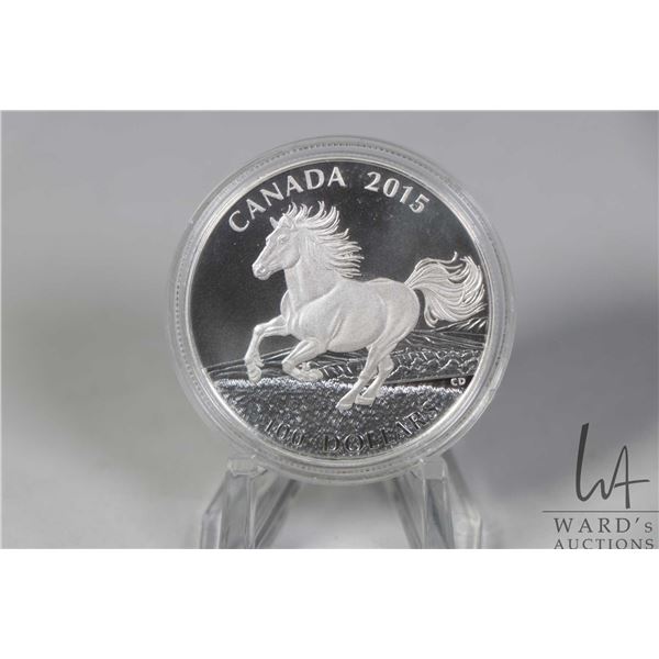 2015 Canadian one hundred dollar fine silver coin "The Little Iron horse" in original plastic case a