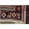 Image 2 : 100% handmade Iranian wool "Hamedan" carpet runner with triple medallions, red background and highli