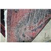 Image 3 : 100% handmade Iranian wool" Saveh" carpet runner with multiple medallions, blue and red background a