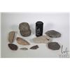 Image 1 : Selection of stone arrow heads, axe and hammer heads etc.