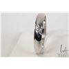 Image 1 : Gent's 19kt white gold set with two brilliant cut white diamonds. Total diamond weight 0.08ct. Ring 