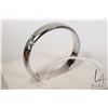 Image 2 : Gent's 19kt white gold set with two brilliant cut white diamonds. Total diamond weight 0.08ct. Ring 