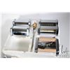 Image 2 : Vintage Marcato Atlas pasta maker with base unit and five interchangeable heads plus booklet