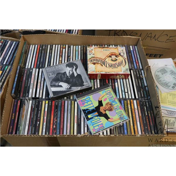 One hundred thirty seven music CDs including rock, blue, modern and country