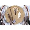 Image 3 : First Nations wall hanging 16" - 25" and a dream catcher 13" - 20"