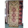 Image 1 : 100% handmade Iranian wool "Sarab" carpet/ wide runner with triple medallion, taupe background and p