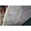 Image 3 : 100% handmade Iranian wool "Sarab" carpet/ wide runner with triple medallion, taupe background and p