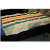 Image 2 : Vintage Hudsons Bay four point wool blanket